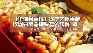 【华体会直播】堡垒之夜手游汉堡分离器锄头怎么获得 汉堡分离器锄头介绍(图2) 华体会快讯